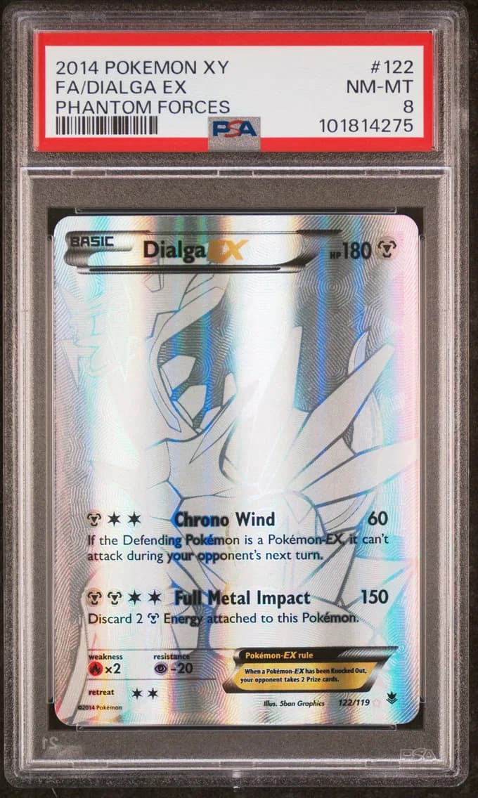 Dialga EX, XY Phantom Forces, PSA 8