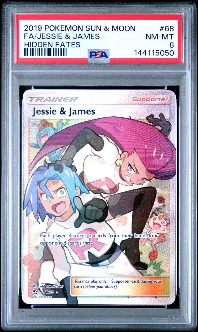 Jessie & James, Sun & Moon Hidden Fates, PSA 8