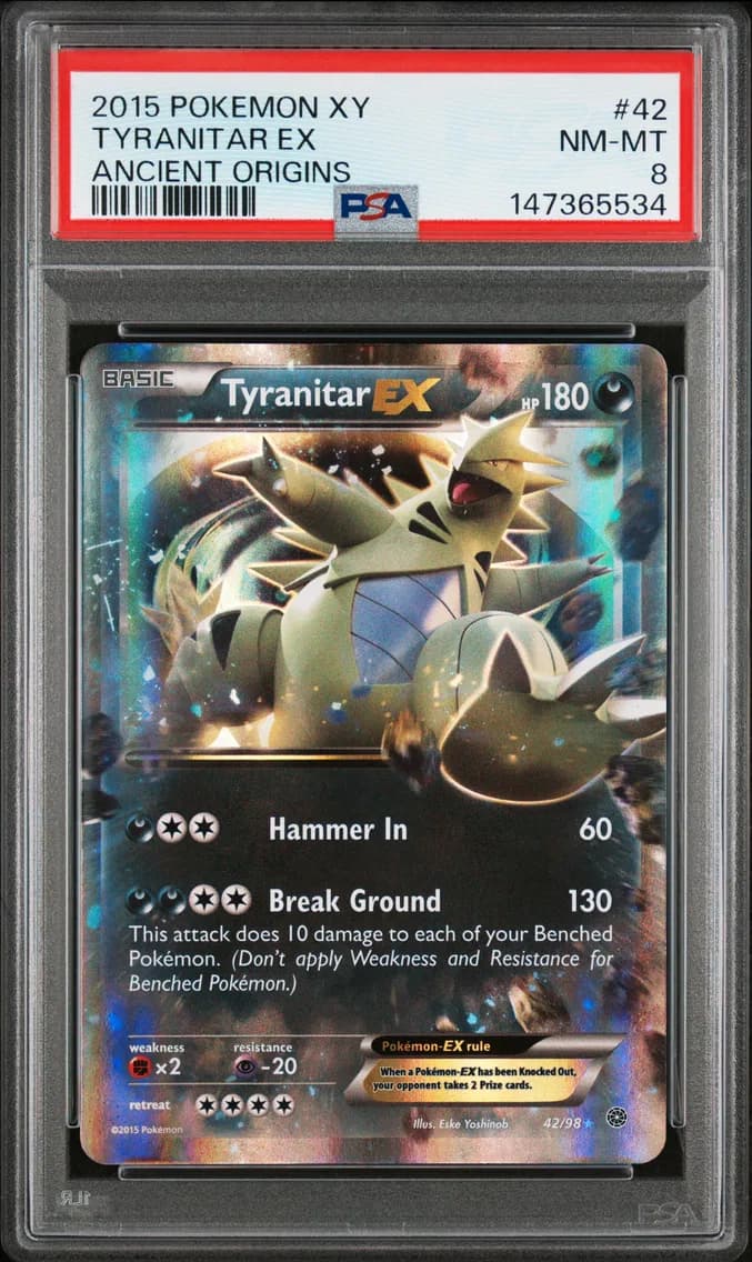 Tyranitar EX, XY Ancient Origins, PSA 8