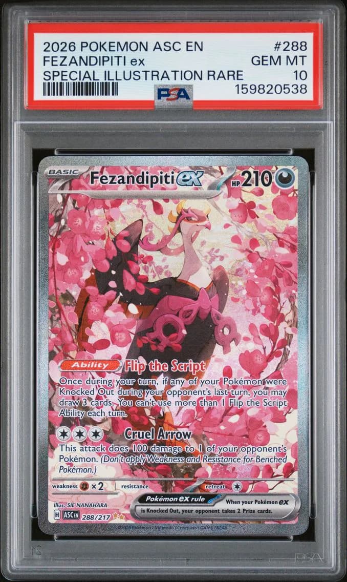 Fezandipiti EX, Ascended Heroes, PSA 10