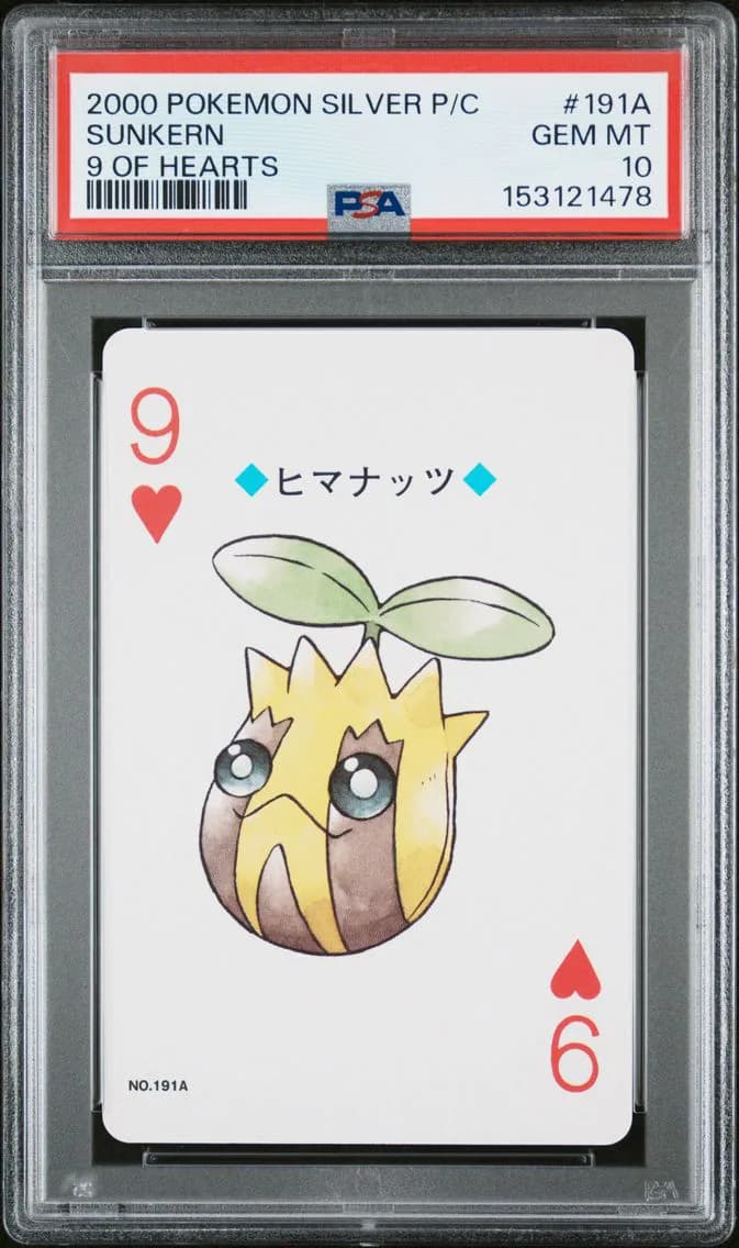 Sunkern, Silver Version Playing Cards, PSA 10