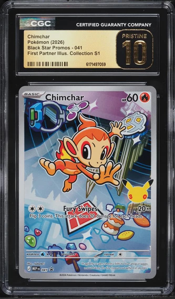 Chimchar, Black Star Promos - Mega Evolution MEP EN, CGC 10