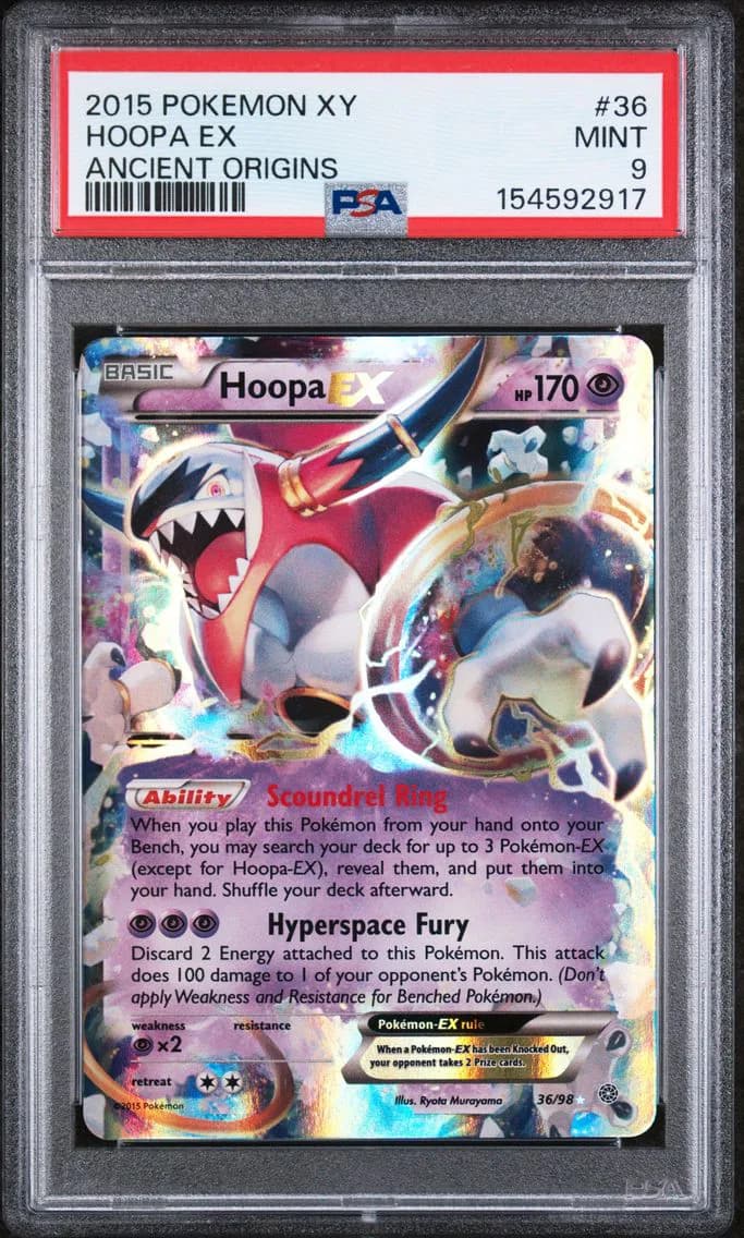 Hoopa EX, XY Ancient Origins, PSA 9