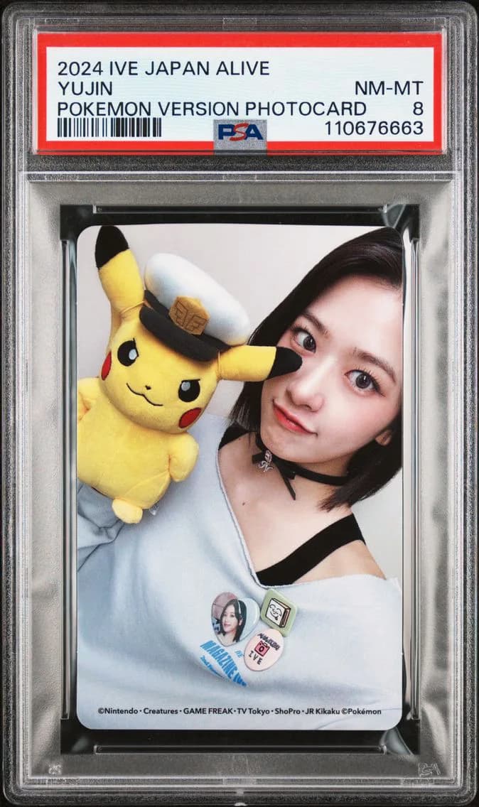 Yujin, Ive Japan 2nd EP Alive Pokemon Version Photocards, PSA 8