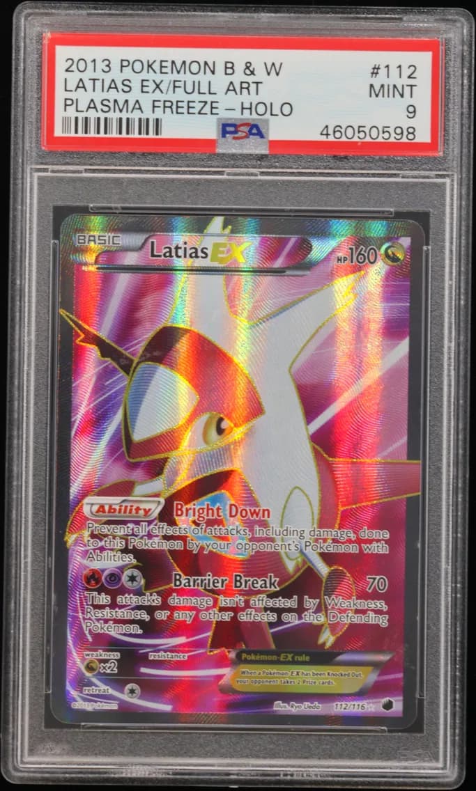 Latias EX, Black & White Plasma Freeze, PSA 9