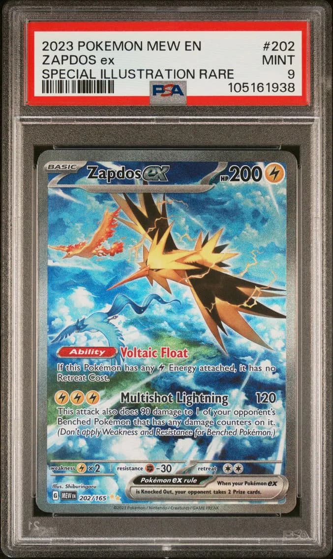 Zapdos EX, 151, PSA 9