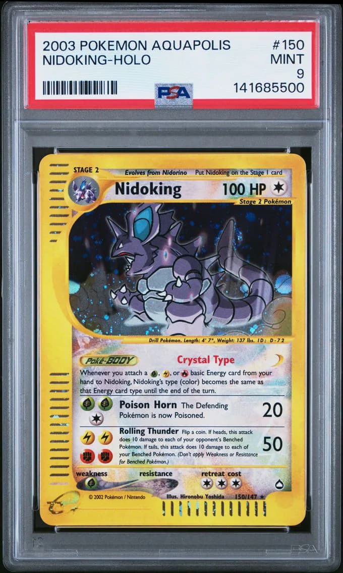 Nidoking-Holo, Aquapolis, PSA 9
