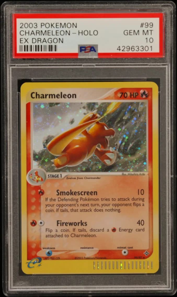 Charmeleon-Holo, EX Dragon, PSA 10