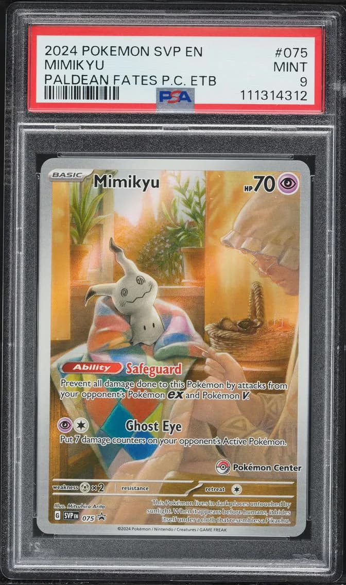 Mimikyu, SV Black Star Promo, PSA 9