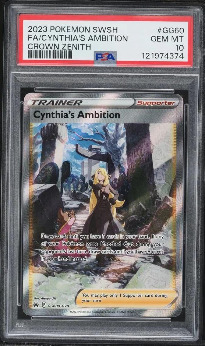 Cynthia's Ambition, Sword and Shield Crown Zenith, PSA 10