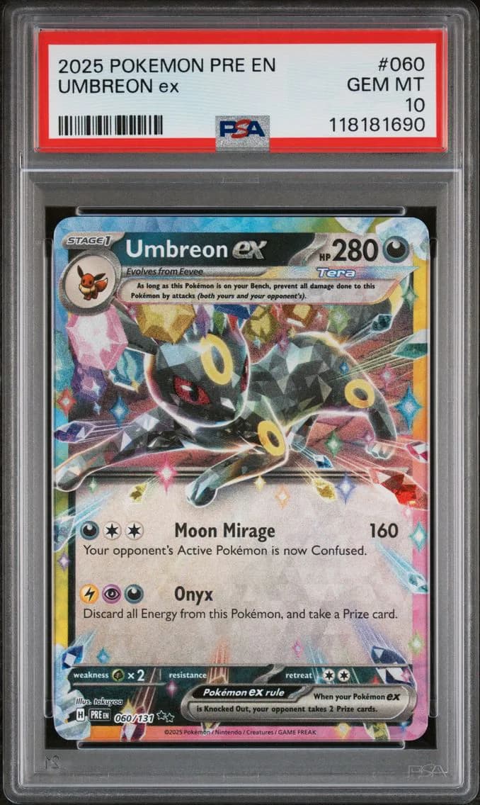 Umbreon EX, Prismatic Evolutions, PSA 10