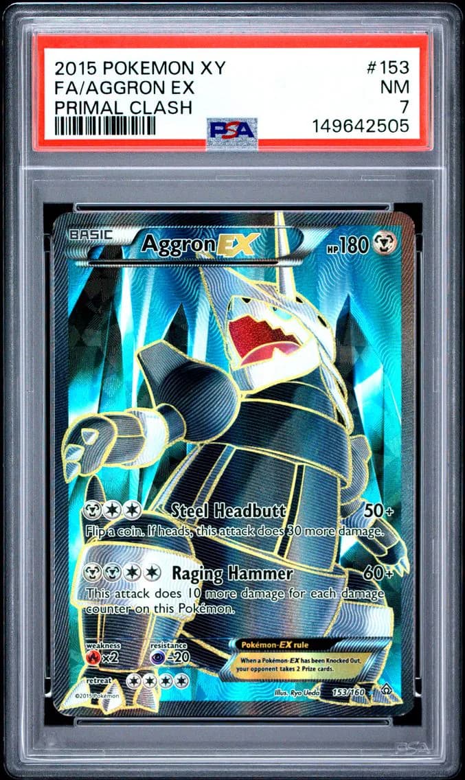 Aggron EX, XY Primal Clash, PSA 7