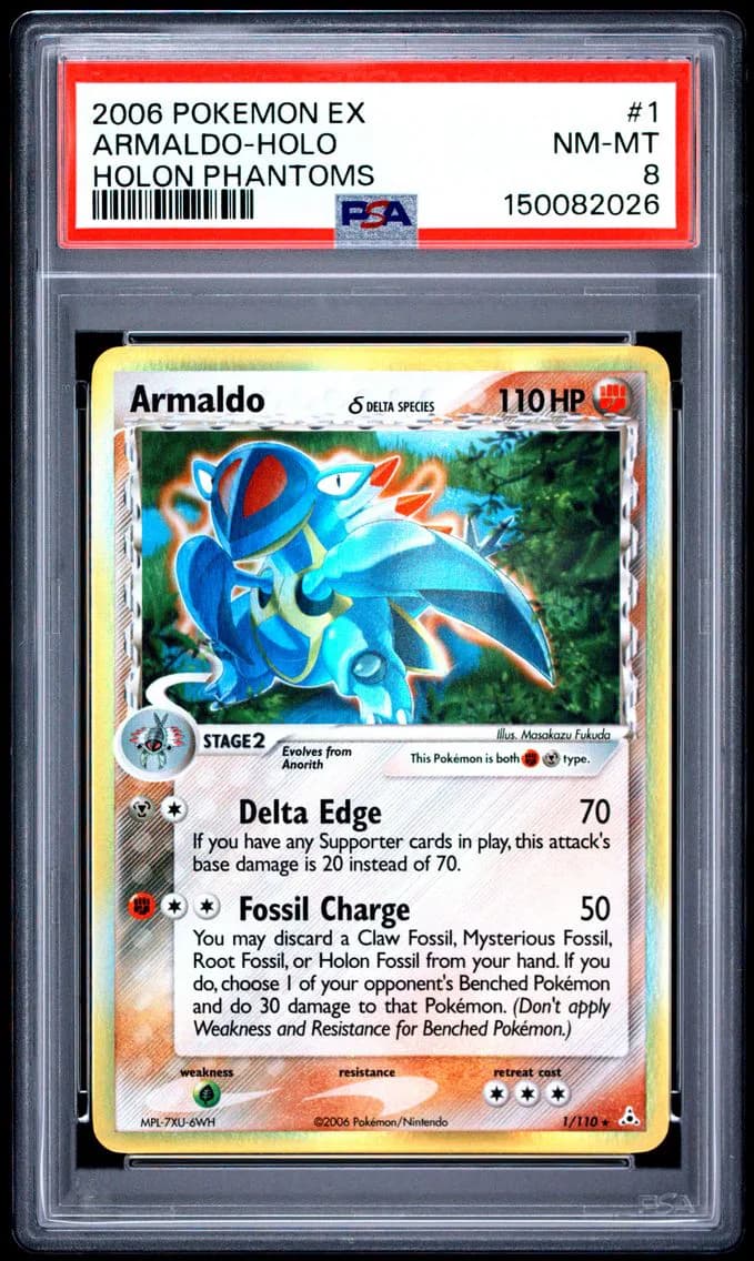 Armaldo-Holo, EX Holon Phantoms, PSA 8