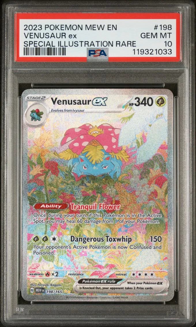 Venusaur EX, 151, PSA 10