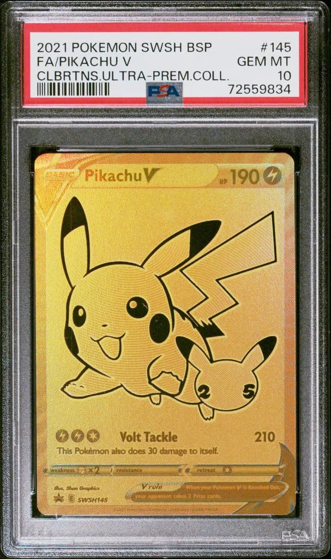 Pikachu V, Swsh Black Star Promo, PSA 10