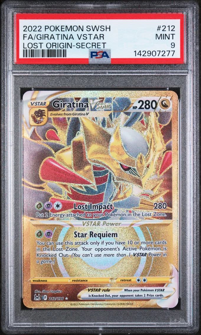 Giratina VSTAR, Sword & Shield Lost Origin, PSA 9