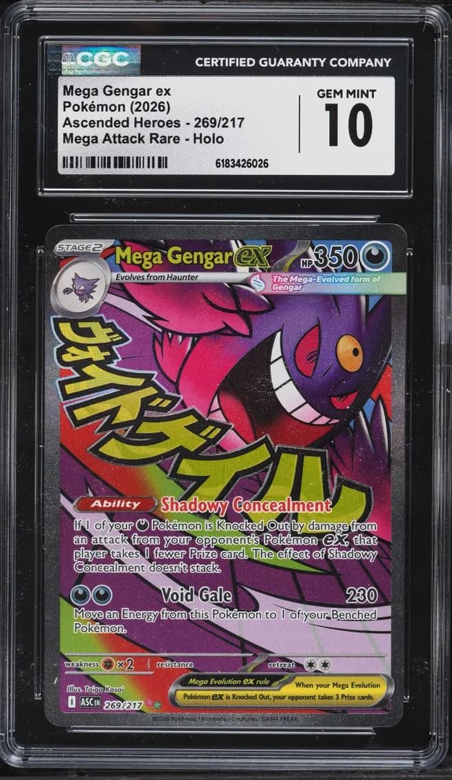 Mega Gengar Ex, Ascended Heroes, CGC 10
