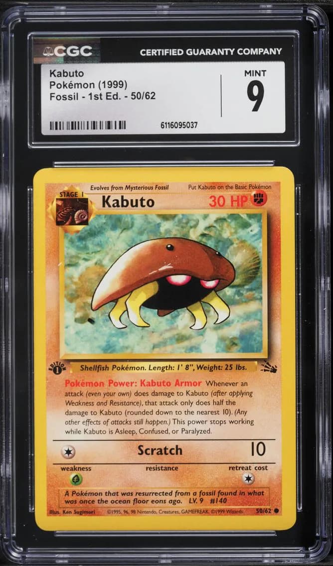Kabuto, Fossil - 1st Edition, CGC 9