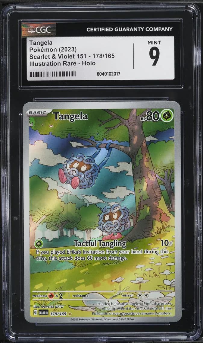 Scarlet & Violet 151 Ir Tangela, Scarlet & Violet 151, CGC 9