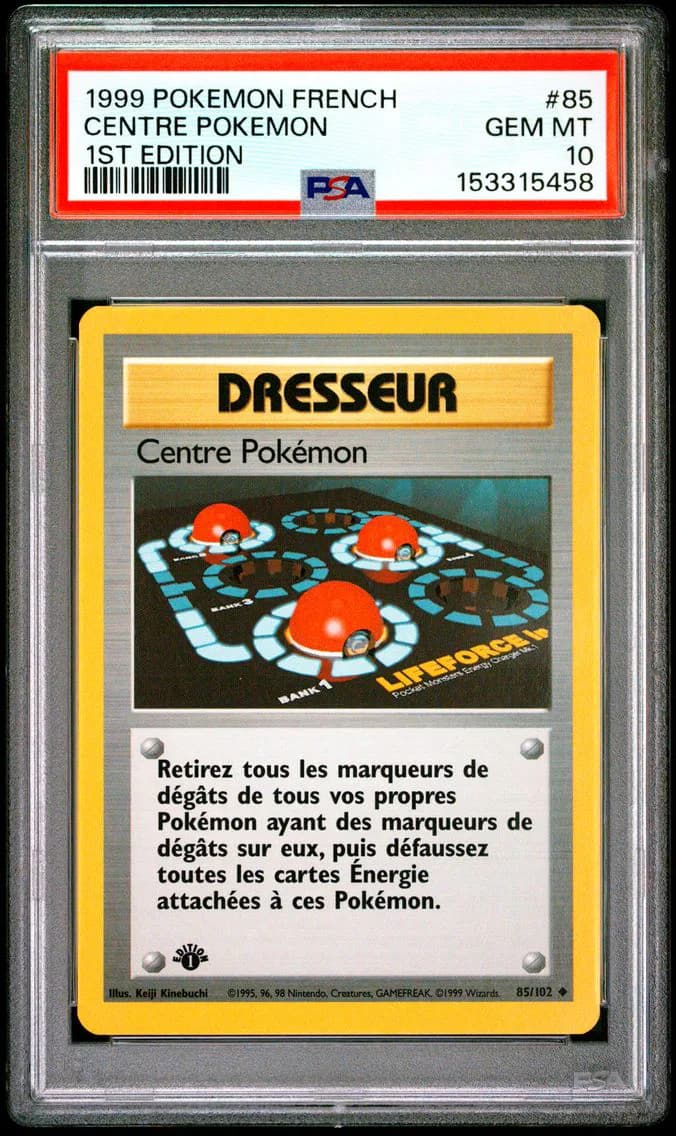 Centre Pokemon, French, PSA 10