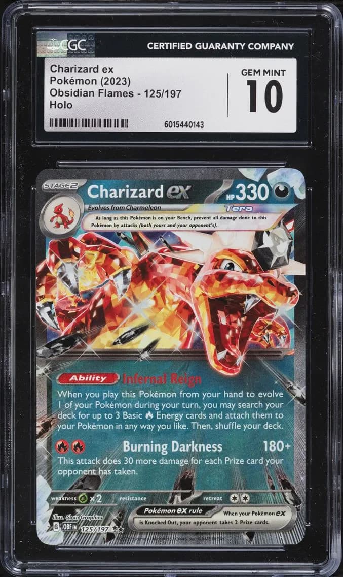 Charizard EX, Obsidian Flames, CGC 10