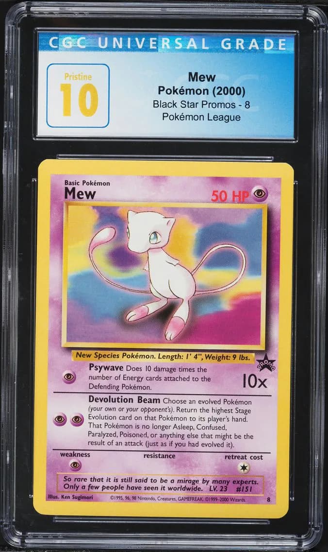 Mew, Black Star Promos - WotC, CGC 10