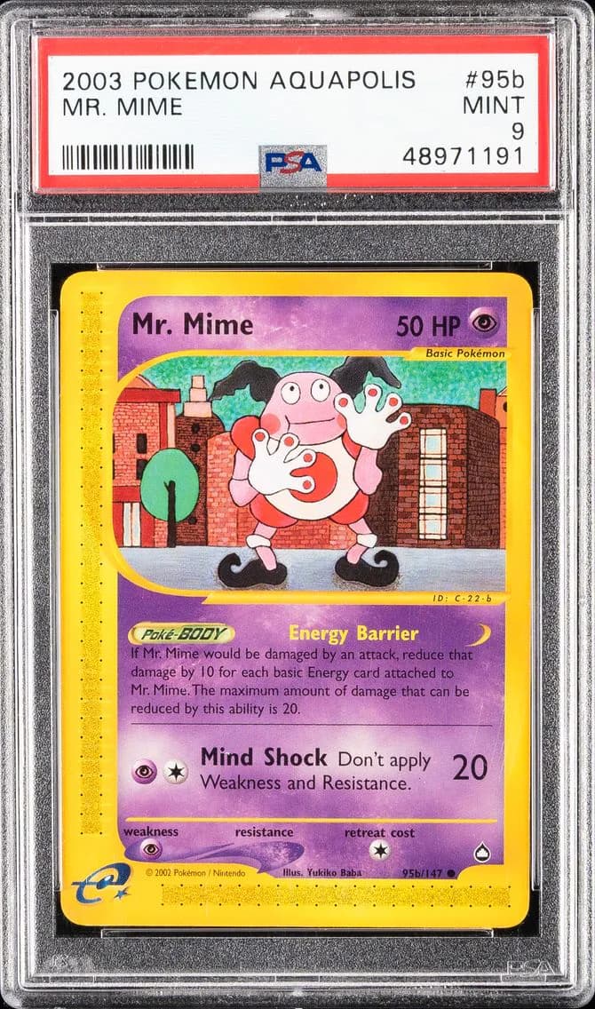 Mr. Mime, Aquapolis, PSA 9
