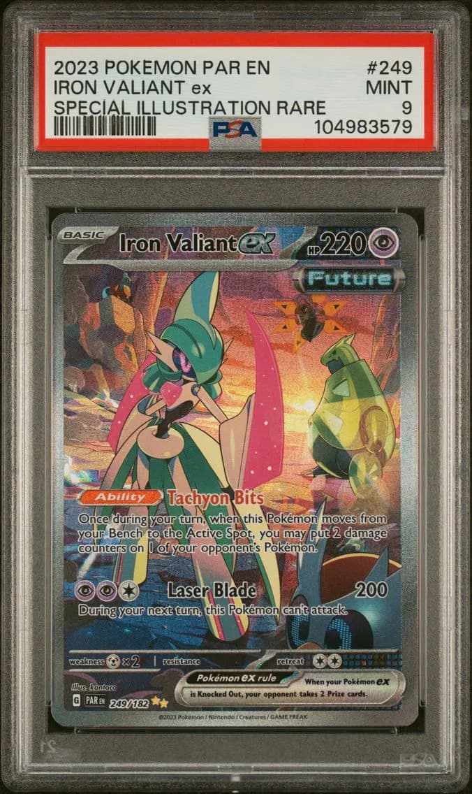Iron Valiant EX, Paradox Rift, PSA 9