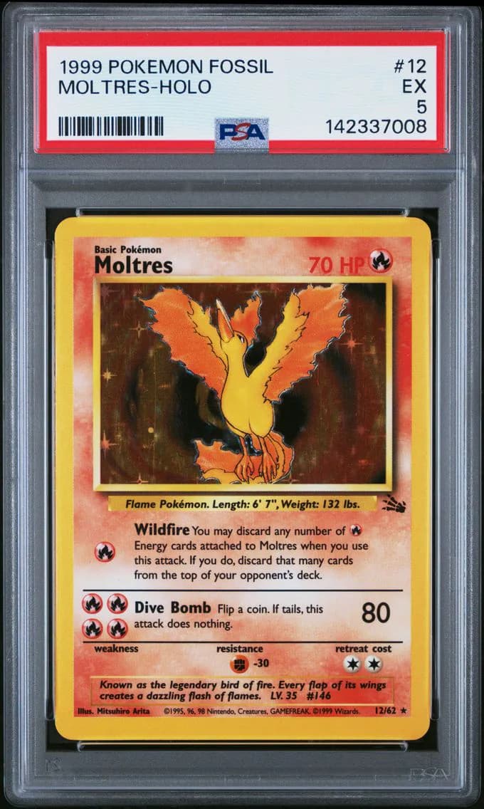 Moltres-Holo, Fossil, PSA 5