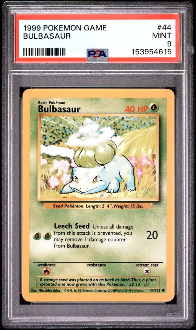 Bulbasaur, Game, PSA 9