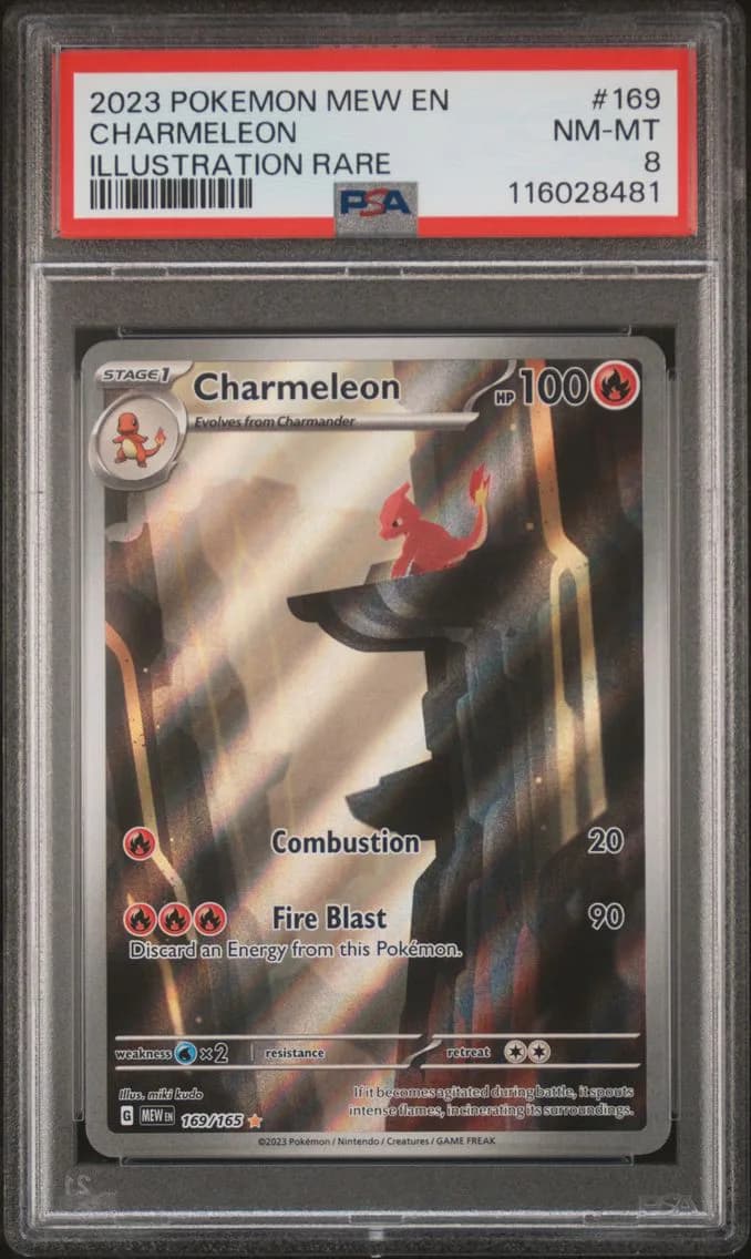 Charmeleon, 151, PSA 8