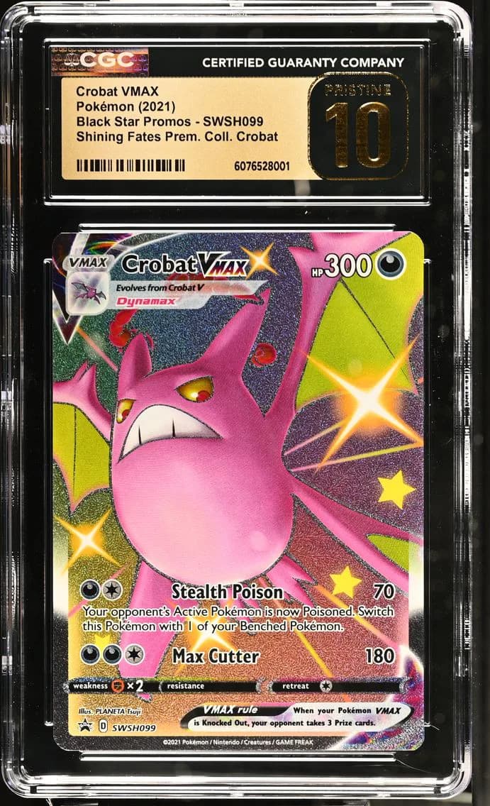 Crobat VMAX, Black Star Promos - Sword & Shield, CGC 10