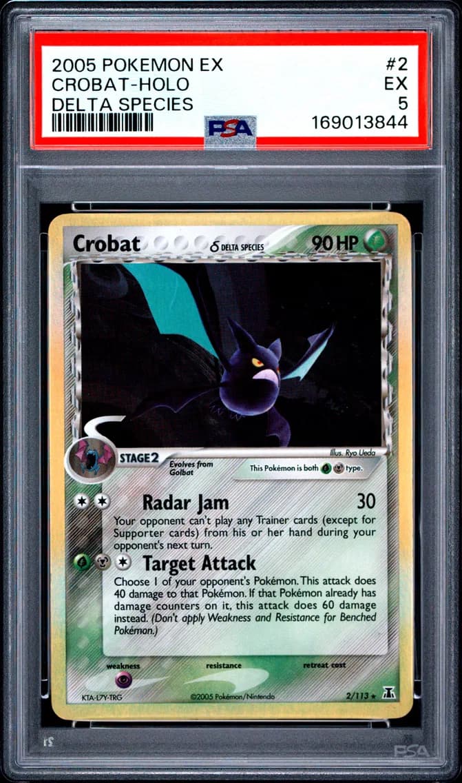 Crobat-Holo, EX Delta Species, PSA 5