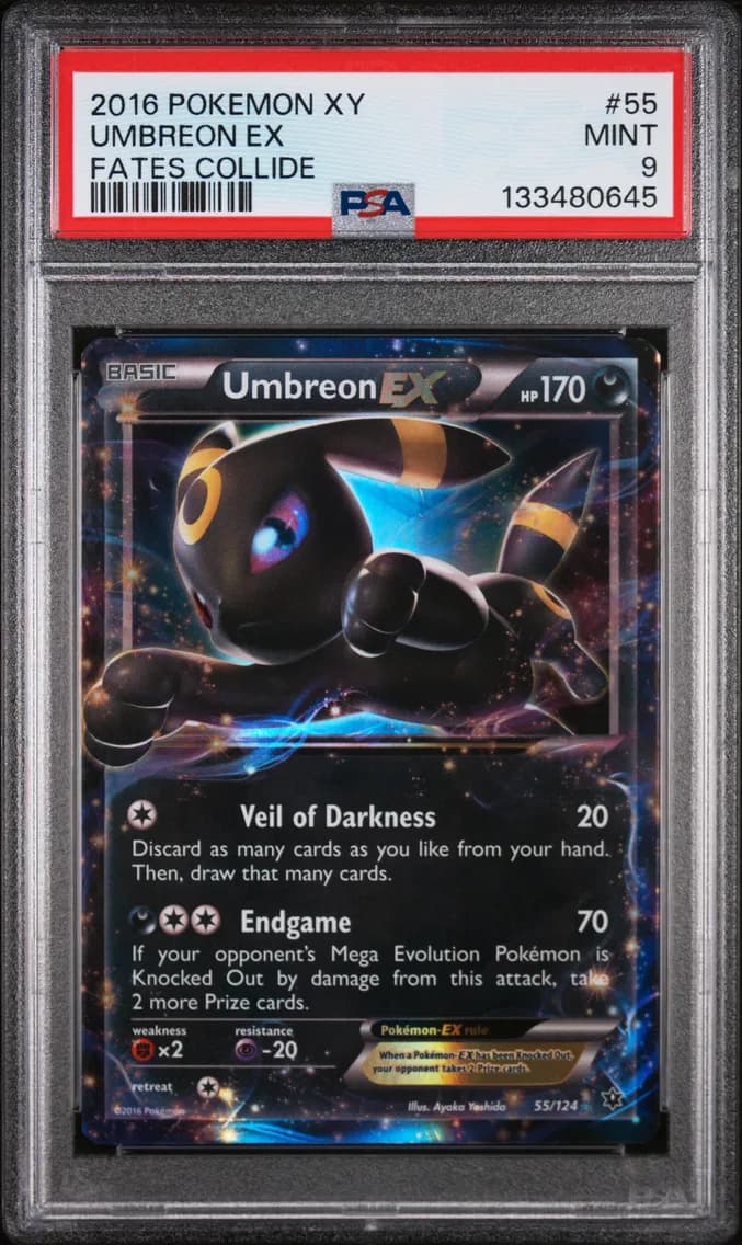 Umbreon EX, XY Fates Collide, PSA 9