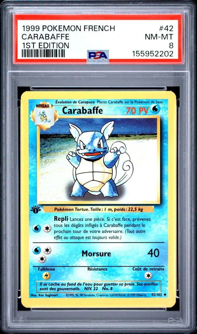 Carabaffe 1st Edition, French, PSA 8