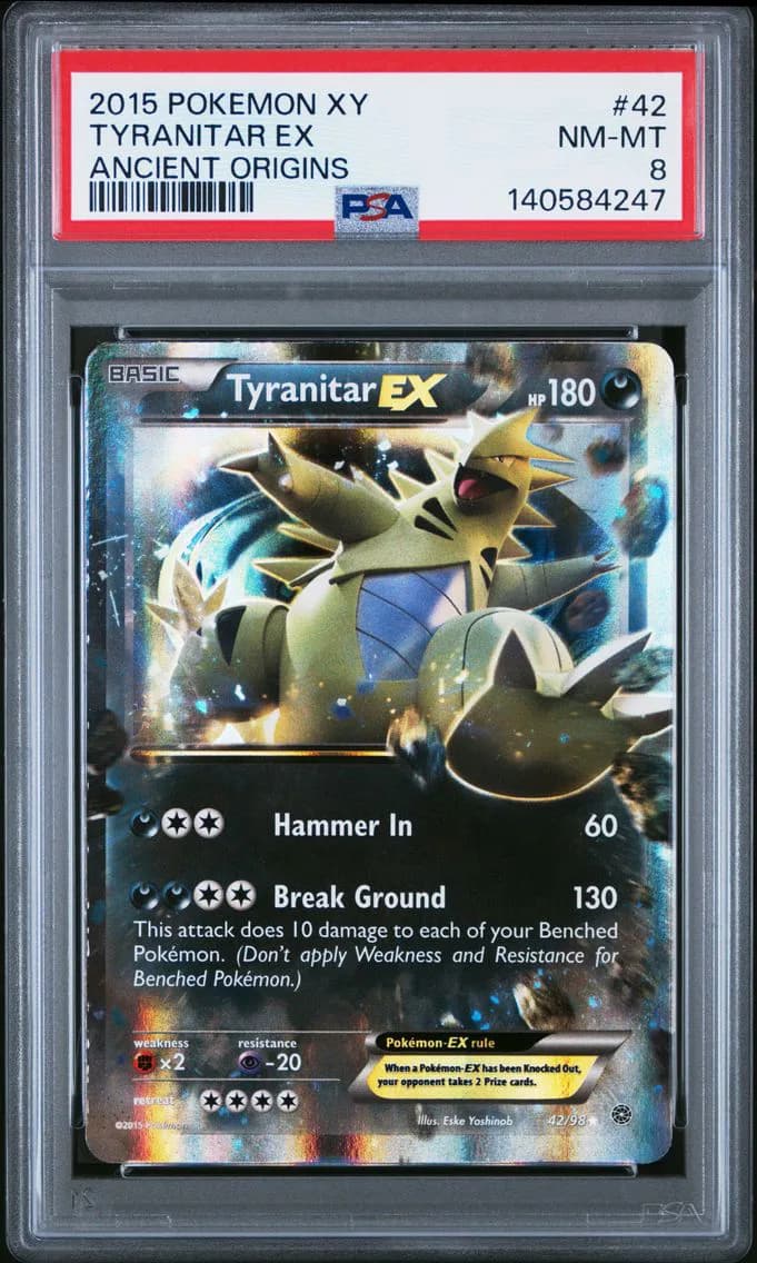 Tyranitar EX, XY Ancient Origins, PSA 8