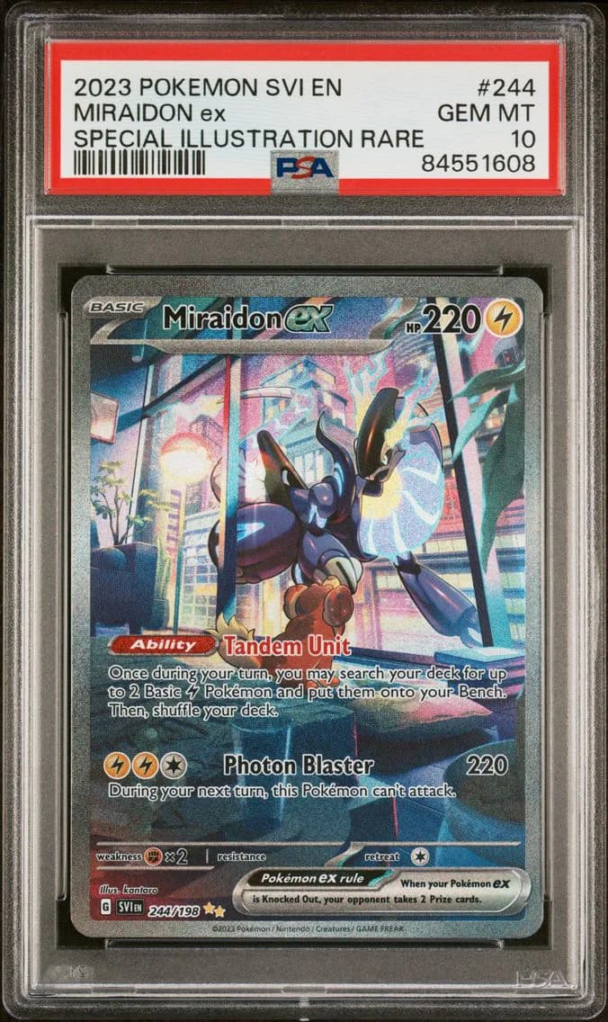 Miraidon EX, Scarlet & Violet, PSA 10