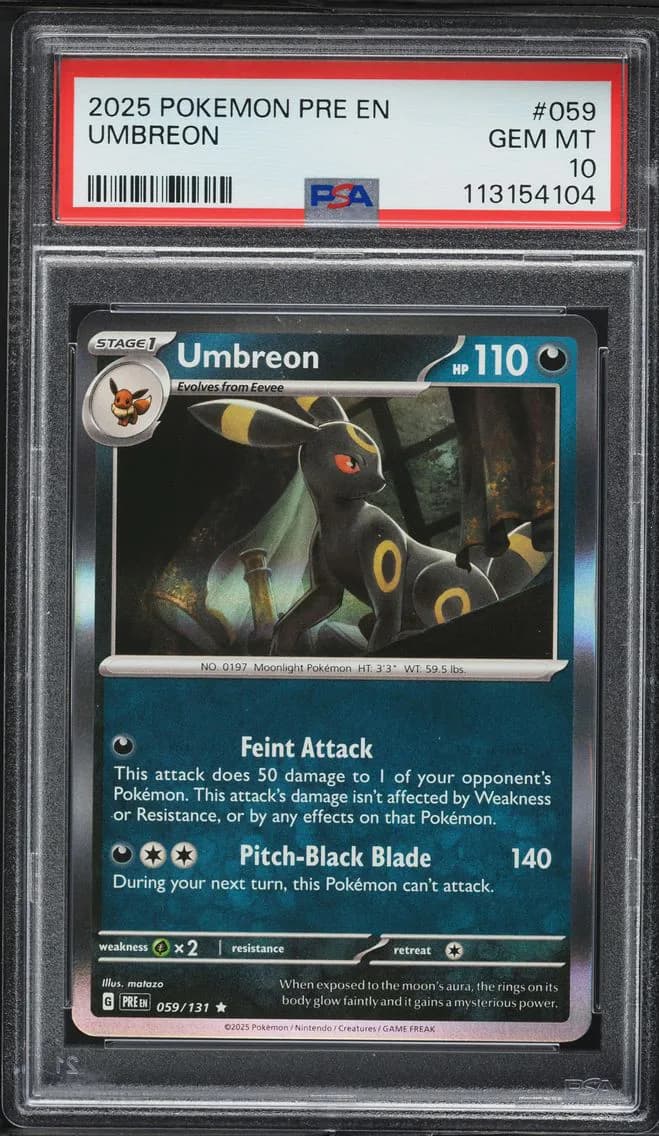 Umbreon, Prismatic Evolutions, PSA 10