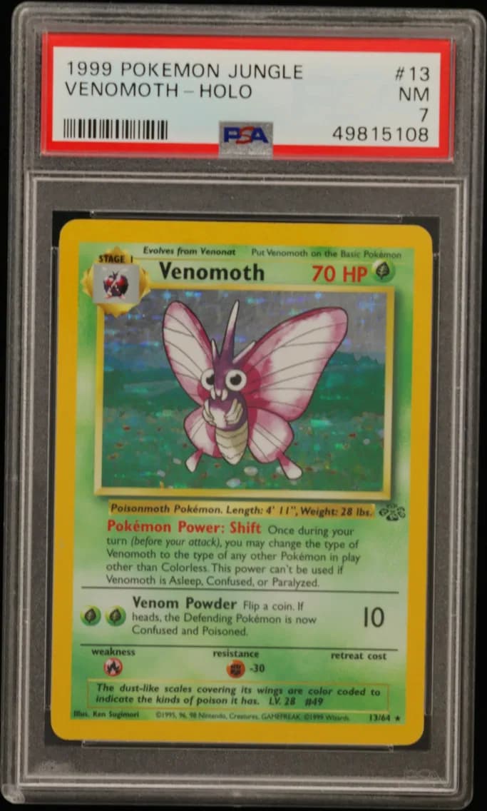 Venomoth-Holo, Jungle, PSA 7