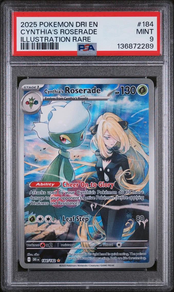 Cynthia's Roserade, Destined Rivals, PSA 9