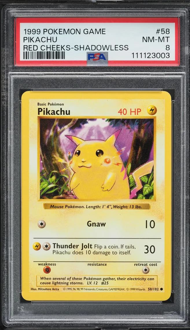 Pikachu, Game, PSA 8