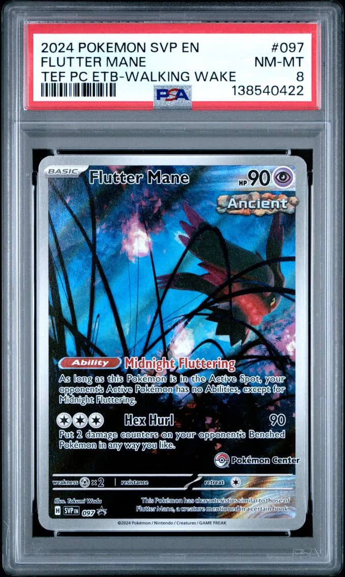 Flutter Mane, SV Black Star Promo, PSA 8