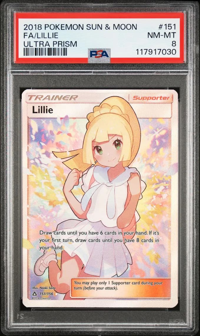 Lillie, Sun & Moon Ultra Prism, PSA 8