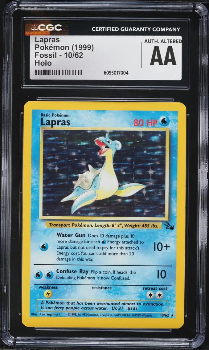 Lapras, Fossil - Unlimited, CGC 0
