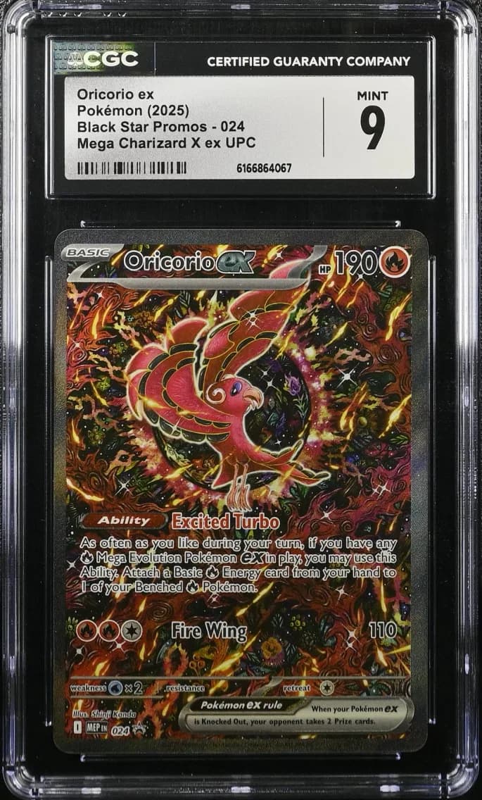 Oricorio ex, Black Star Promos - Mega Evolution MEP EN, CGC 9