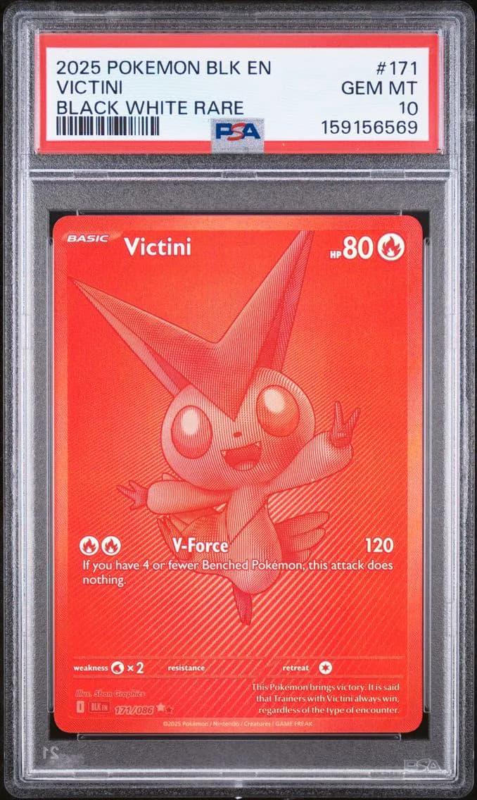 Victini, Black Bolt, PSA 10