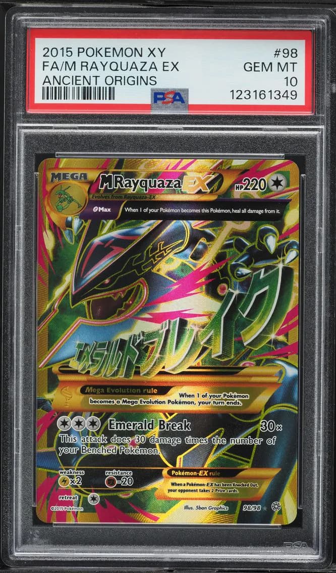 M Rayquaza EX, XY Ancient Origins, PSA 10