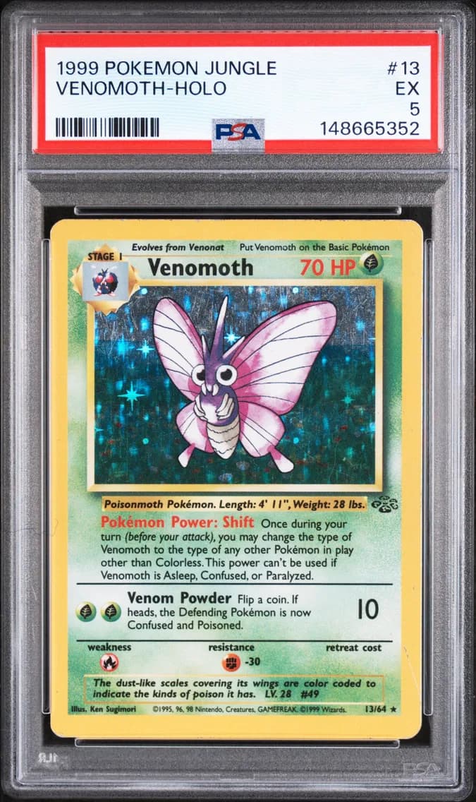 Venomoth-Holo, Jungle, PSA 5