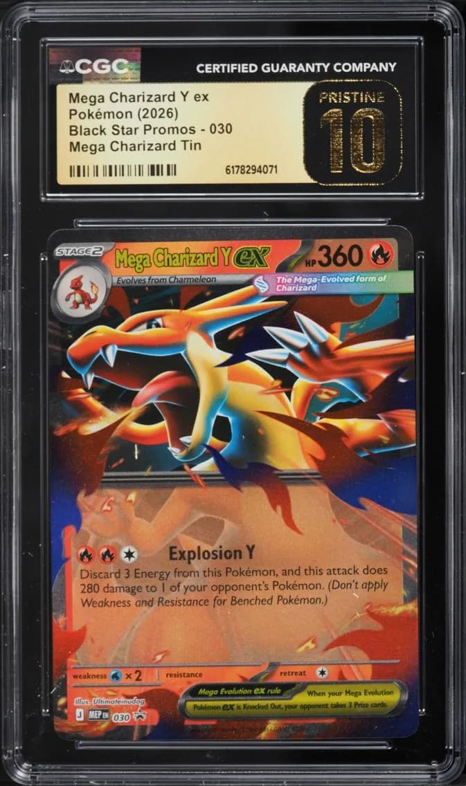 Y EX, Black Star Promos - Mega Evolution MEP EN, CGC 10