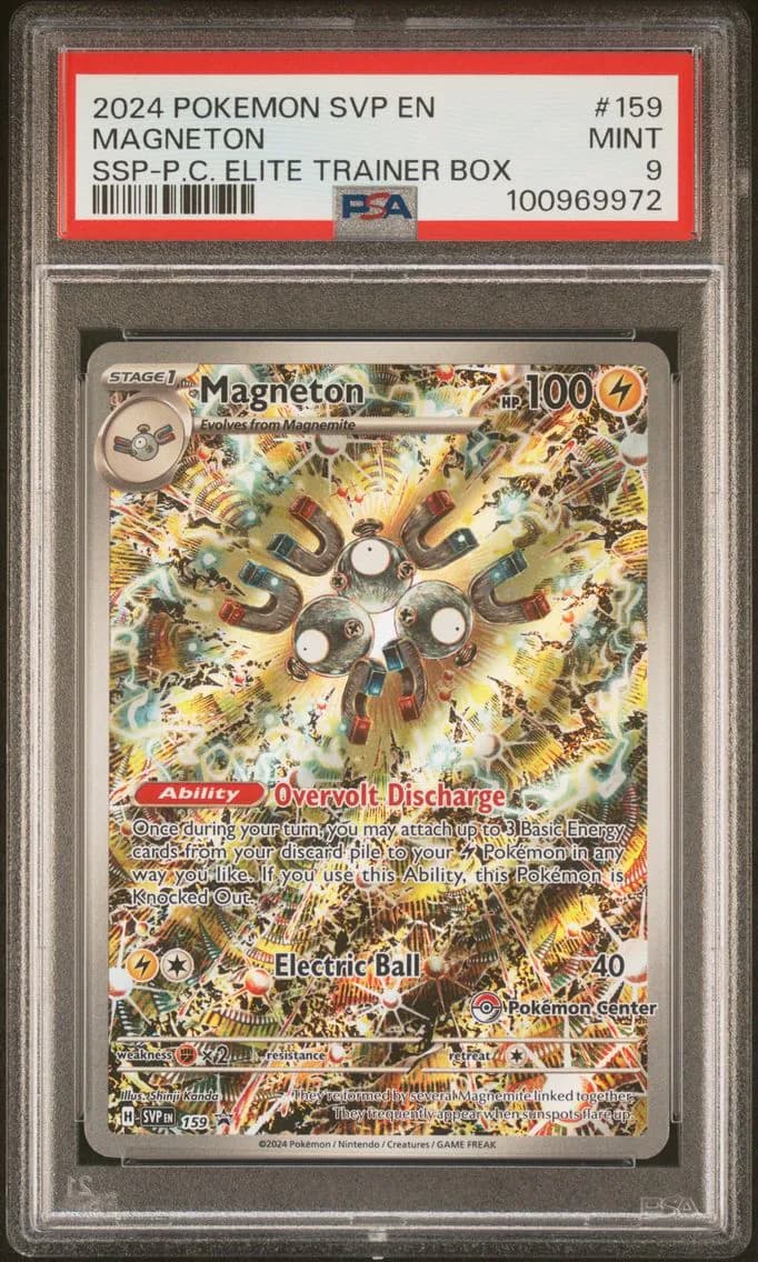 Magneton, SV Black Star Promo, PSA 9